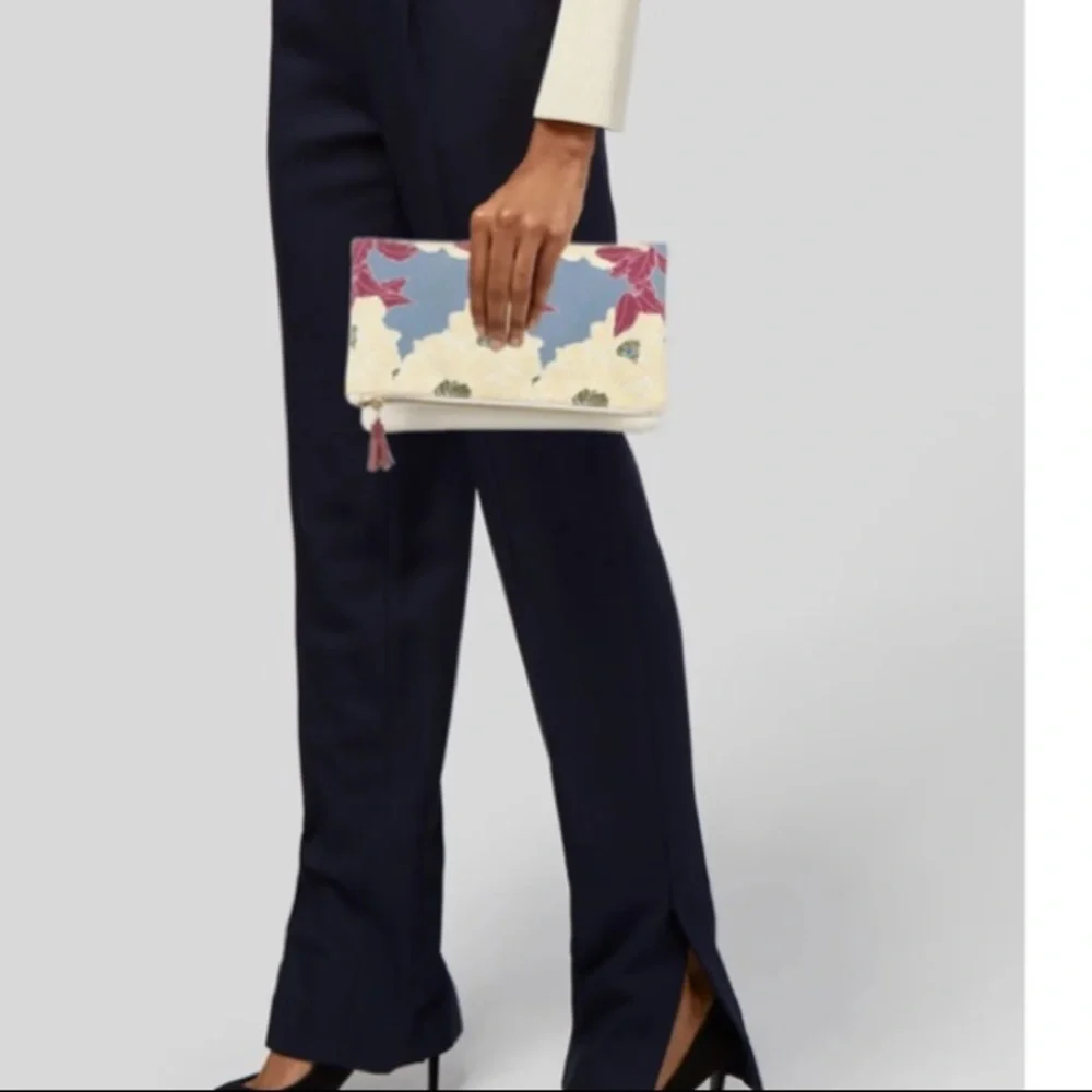 Rachel Pally Leather/Canvas Reversal‎ Clutch